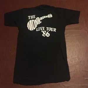 The Monkees 1986 コンサートツアーTシャツ 1986 the Monkees Tee 20th Anniversary World Tour Vintage